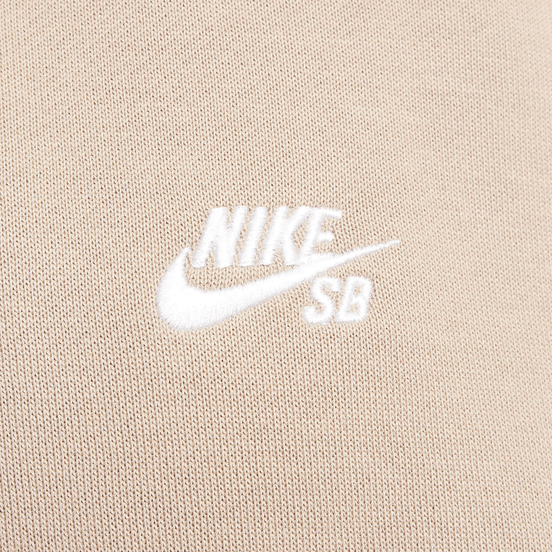 Nike SB Full-Zip Fleece Skate Hoodie (Khaki / White)