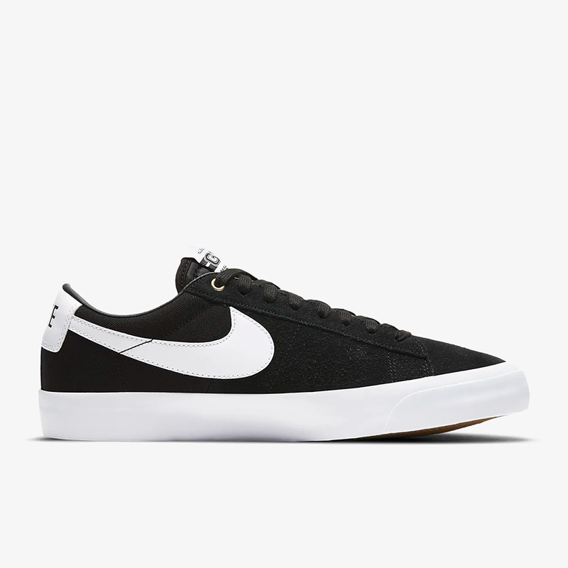 Nike SB Zoom Blazer Low Pro GT Skate Shoes (Black/White)