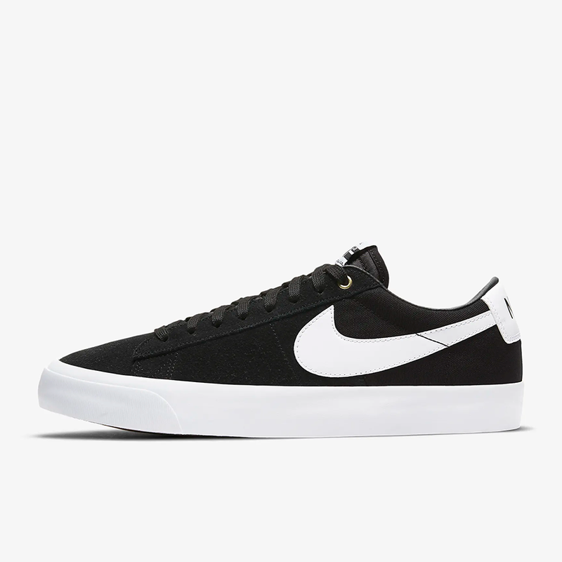 Nike SB Zoom Blazer Low Pro GT Skate Shoes (Black/White)