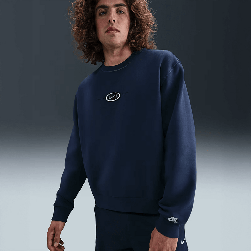 Nike SB x Eric Koston Fleece Skate Crew (Navy)