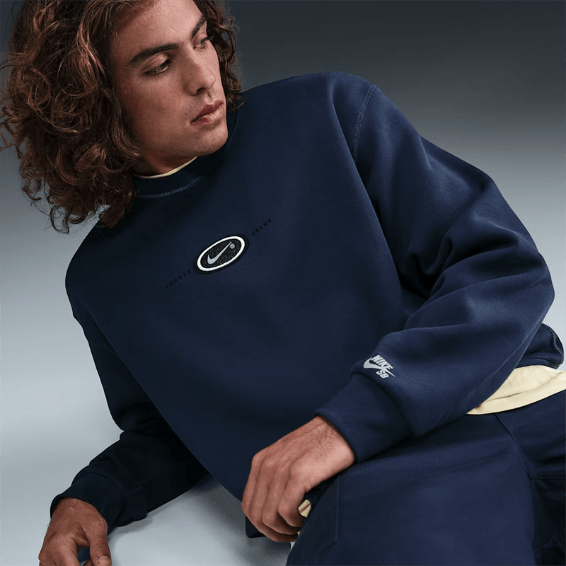 Nike SB x Eric Koston Fleece Skate Crew (Navy)