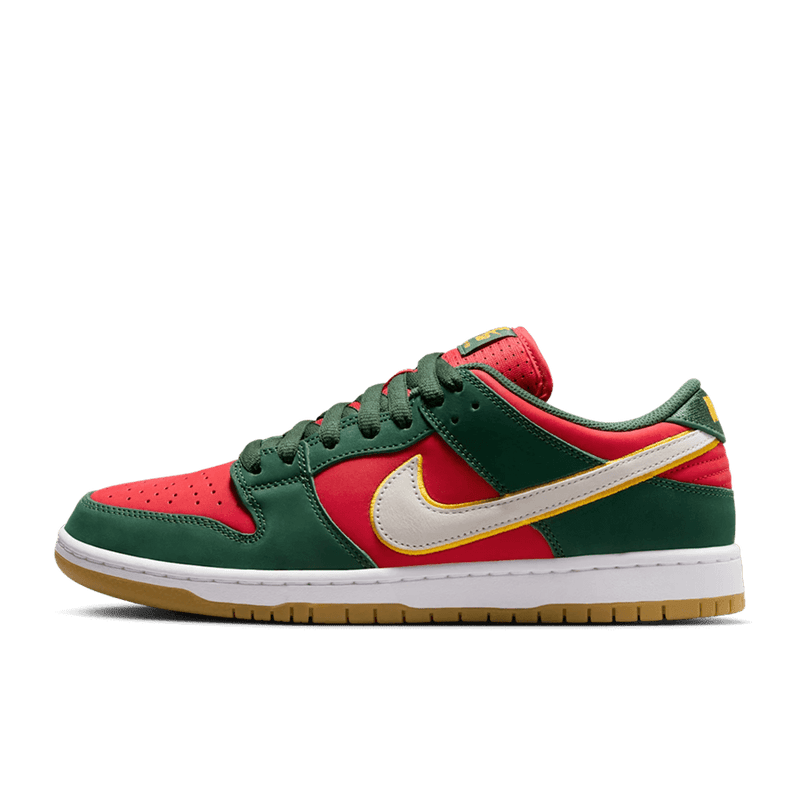 Nike SB Dunk Low Fir and Fire Red