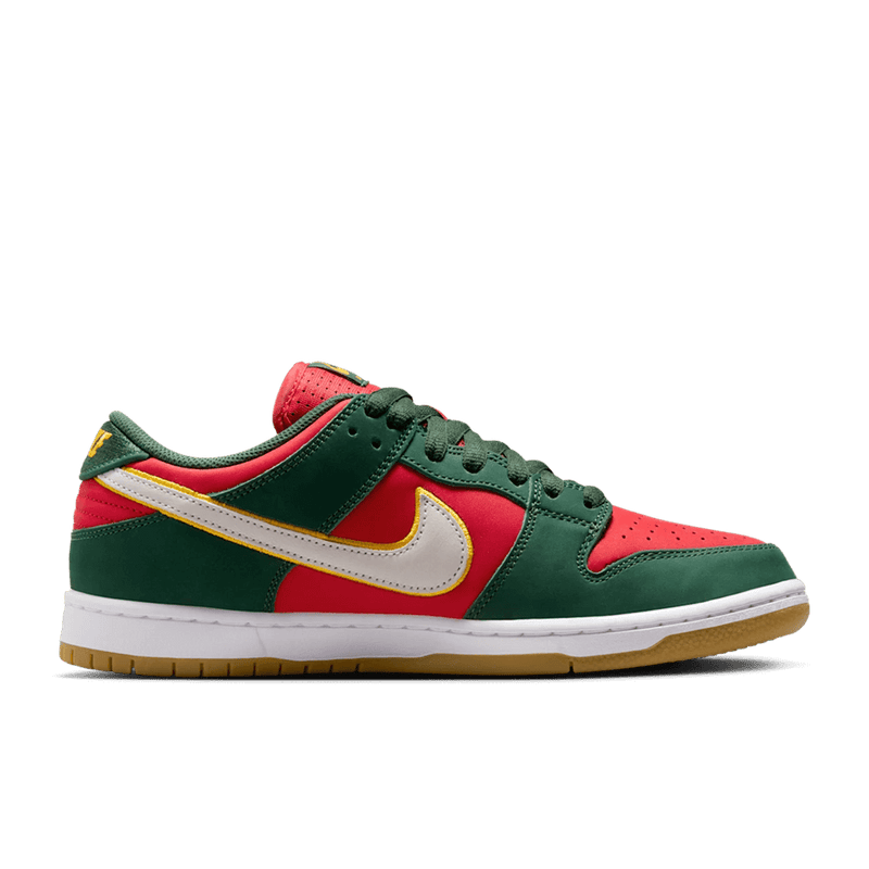 Nike SB Dunk Low Fir and Fire Red