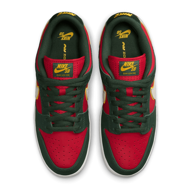 Nike SB Dunk Low Fir and Fire Red