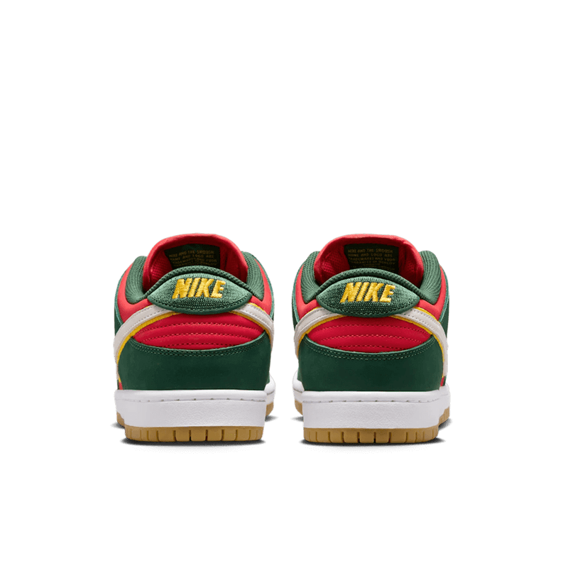 Nike SB Dunk Low Fir and Fire Red