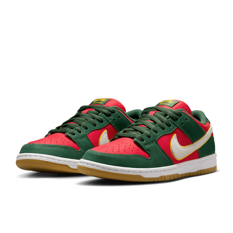 Nike SB Dunk Low Fir and Fire Red