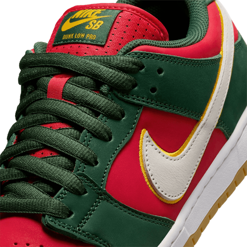 Nike SB Dunk Low Fir and Fire Red