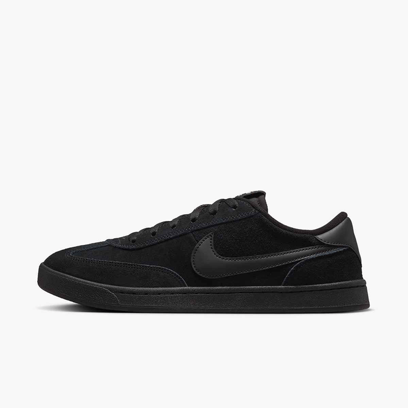 Black sneaker with Nike logo on a white background