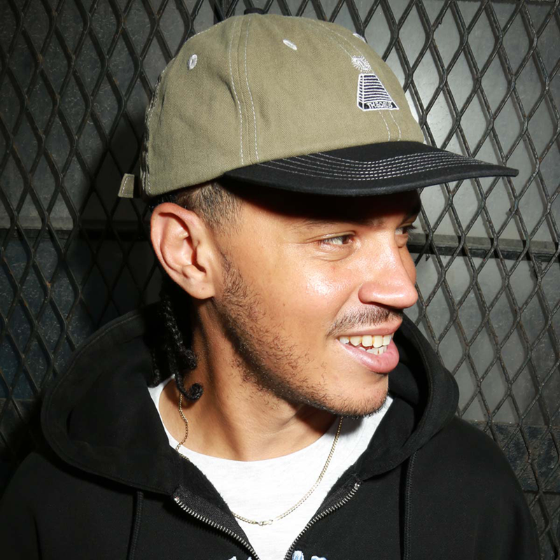 SCRIBBLE HERRINGBONE SNAPBACK OLIVE/BLACK