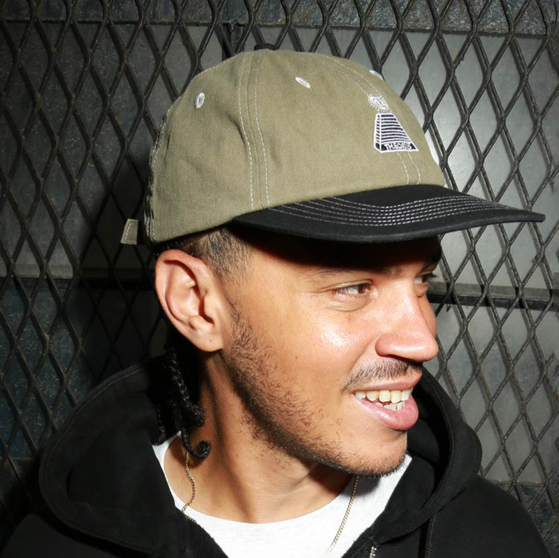 SCRIBBLE HERRINGBONE SNAPBACK OLIVE/BLACK