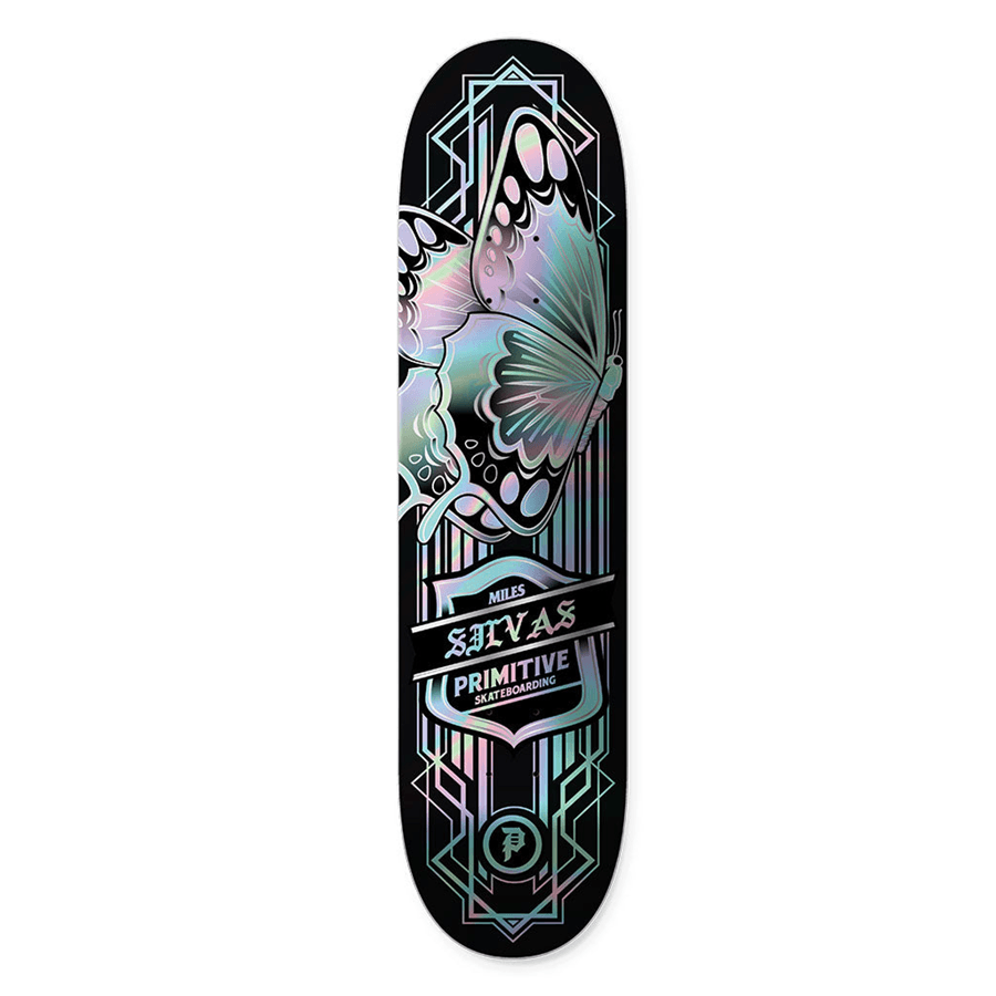 Primitive Miles Silvas Butterfly Spectra Skateboard Deck - 8.5