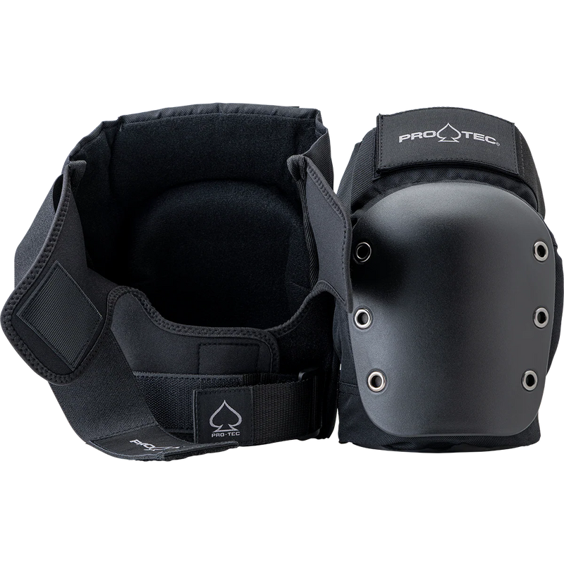 STREET KNEE PAD - OPEN BACK - BLACK