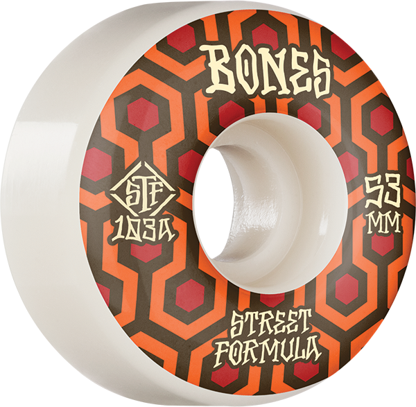 BONES WHEELS STF SKATEBOARD WHEELS RETROS 53MM V1 STANDARD 103A 4PK