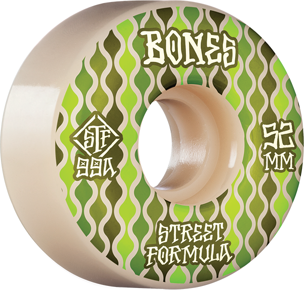 BONES WHEELS STF SKATEBOARD WHEELS RETROS 53MM V2 LOCKS 99A 4PK