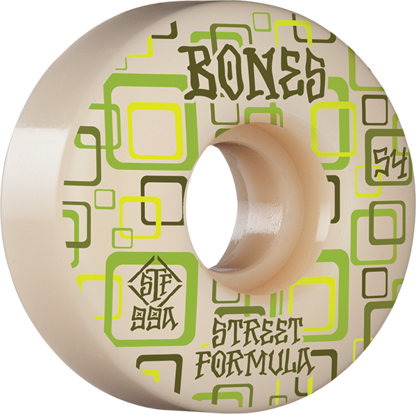 BONES WHEELS STF SKATEBOARD WHEELS RETROS 54MM V3 SLIMS 99A 4PK