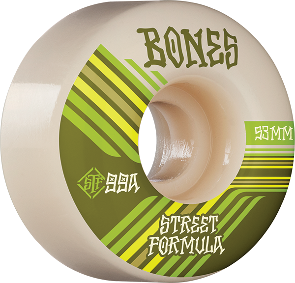 BONES WHEELS STF SKATEBOARD WHEELS RETROS 53MM V4 WIDE 99A 4PK