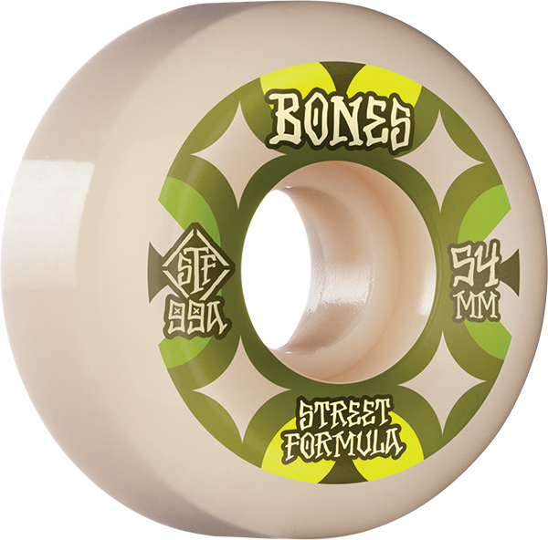 BONES WHEELS STF SKATEBOARD WHEELS RETROS 54MM V5 SIDECUT 99A 4PK