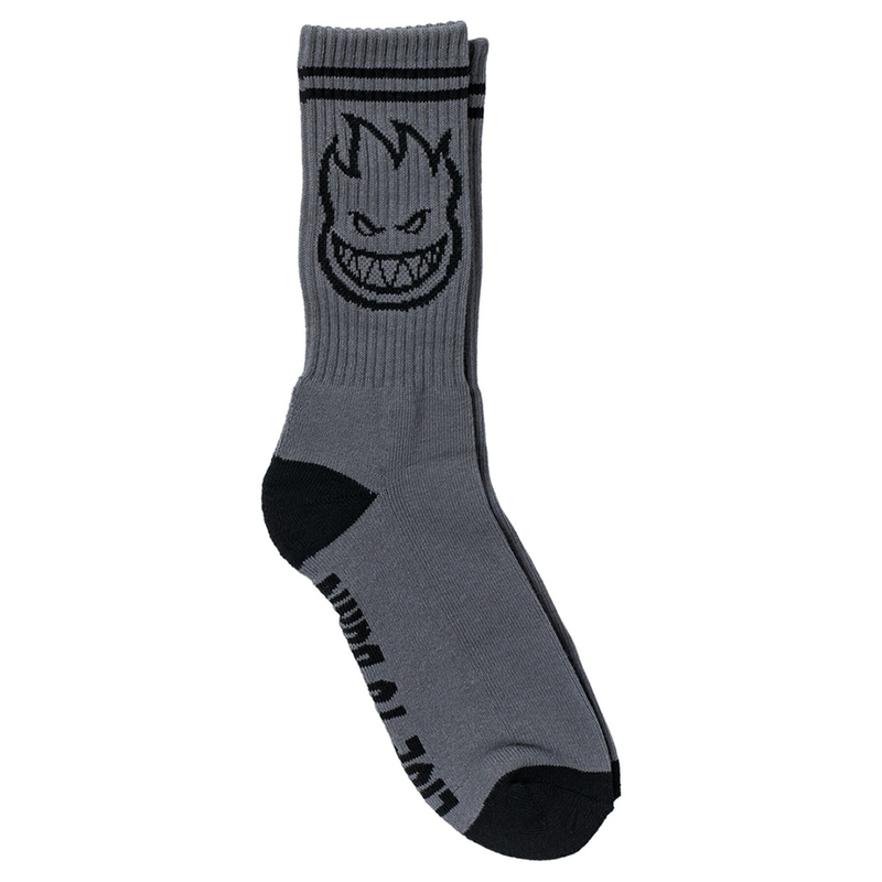 Spitfire Wheels Socks Bighead Charcoal/Black