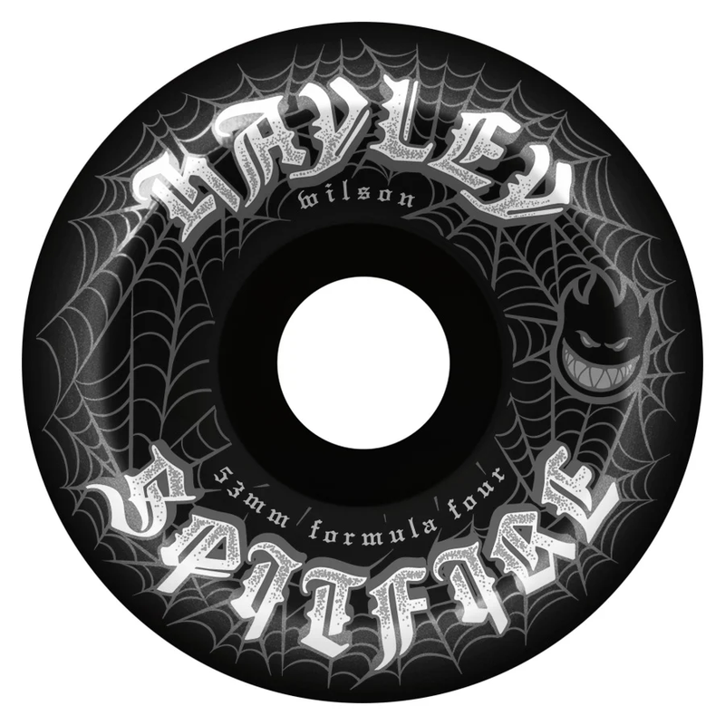 Black Spitfire Wheel on white background