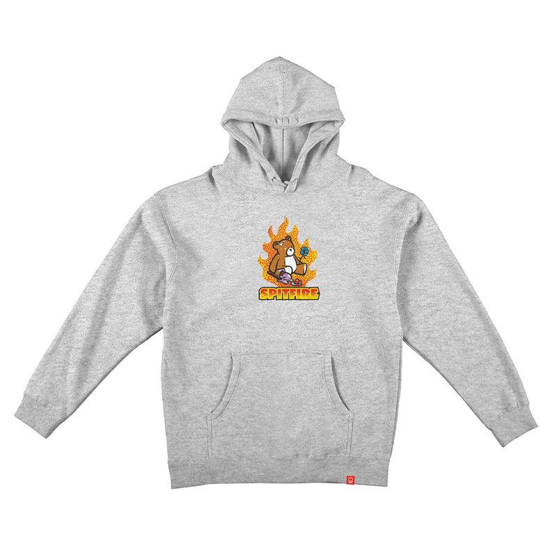 Spitfire Lil Beatdowns Grey Heather Hooded Sweatshirt