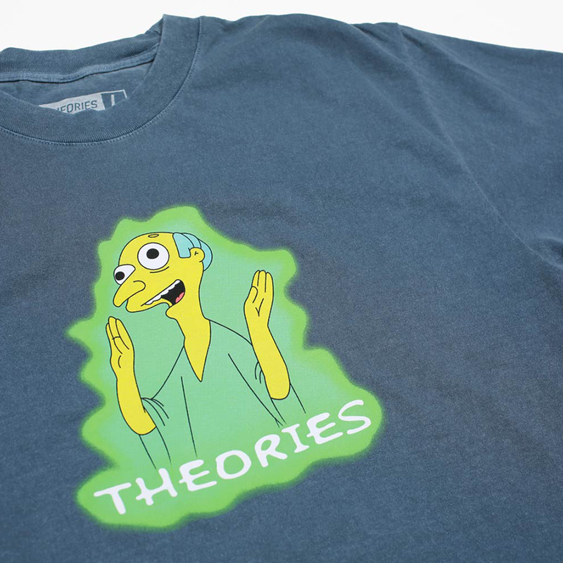 HEALTHY GREEN GLOW GARMENT DYED TEE (WASHED NAVY)