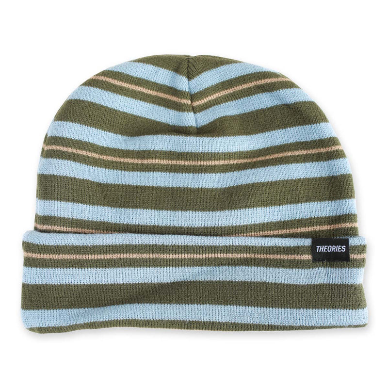 NEW SCHOOL BEANIE EVERGREEN / SKY BLUE