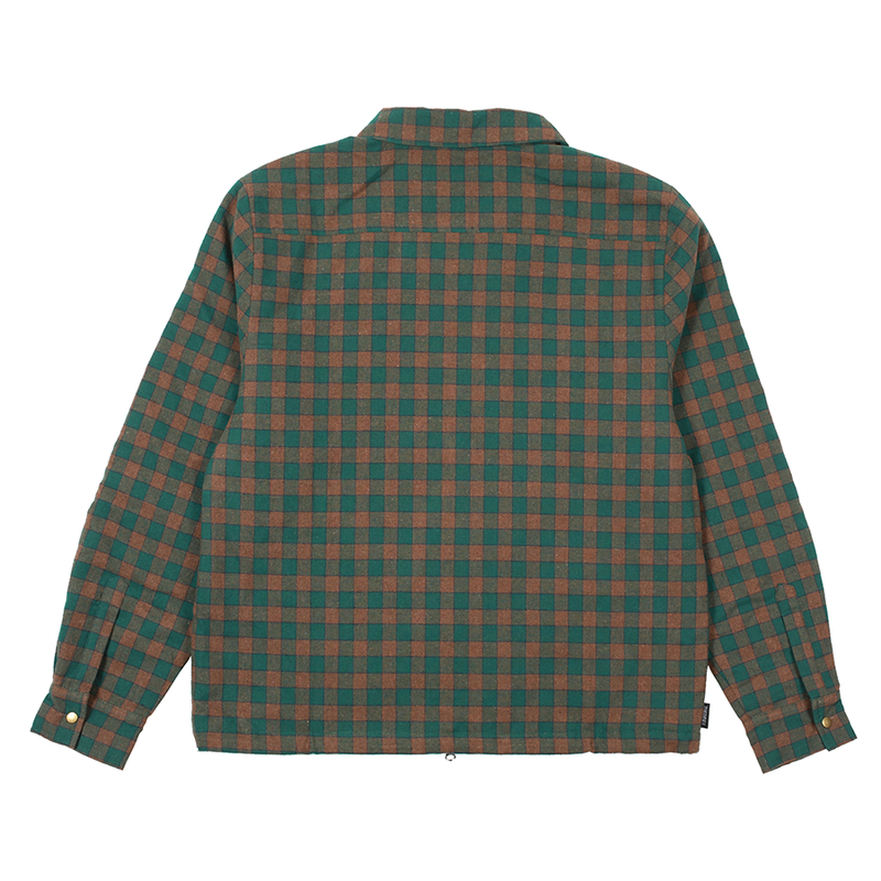 Lantern Quilted Flannel Jacket - Green