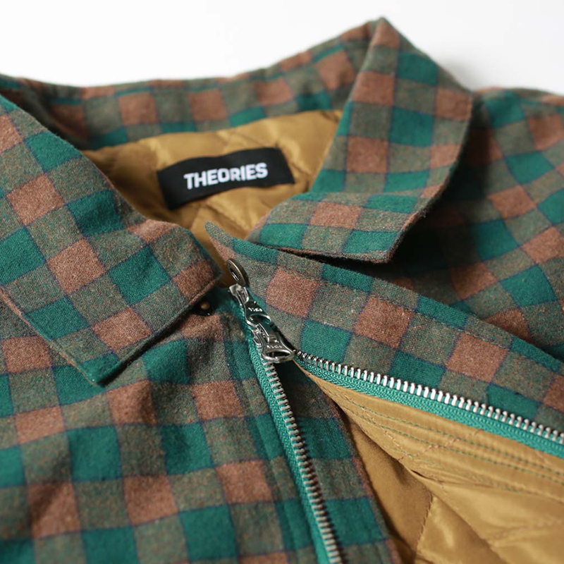 Lantern Quilted Flannel Jacket - Green