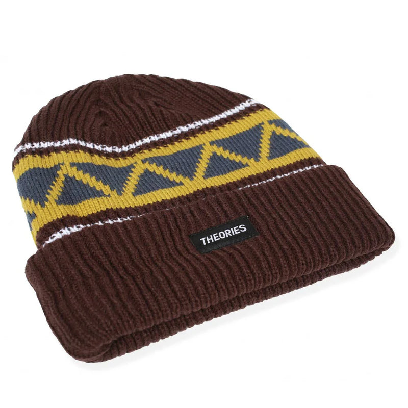 Theories Peaks Beanie Brown