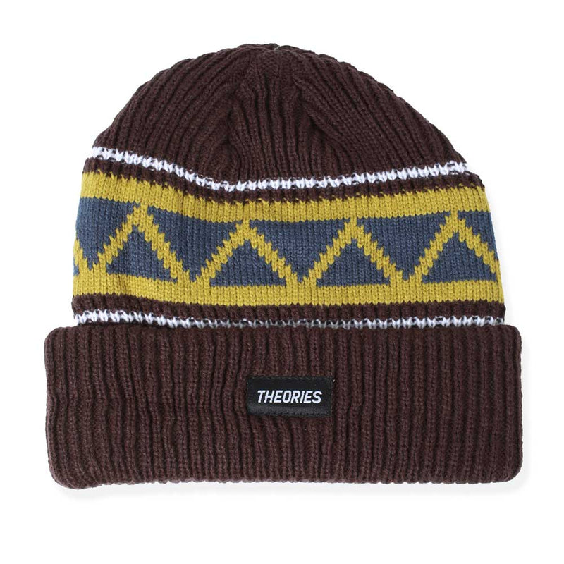 Theories Peaks Beanie Brown