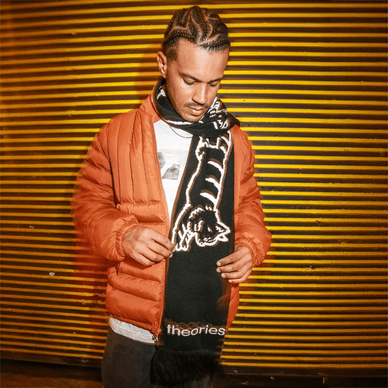 Conscious Kitty Scarf (Black/White)