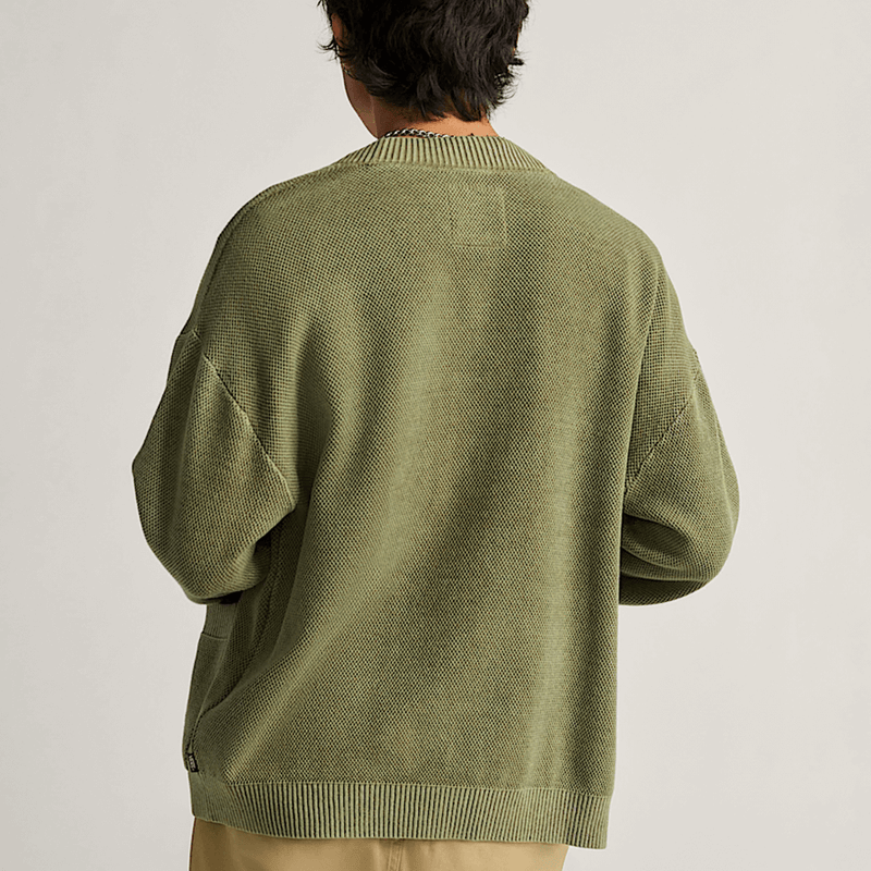 Bayview Acid Wash Cardigan Sweater