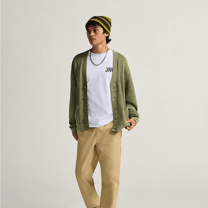 Bayview Acid Wash Cardigan Sweater