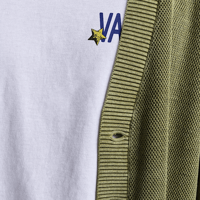 Bayview Acid Wash Cardigan Sweater