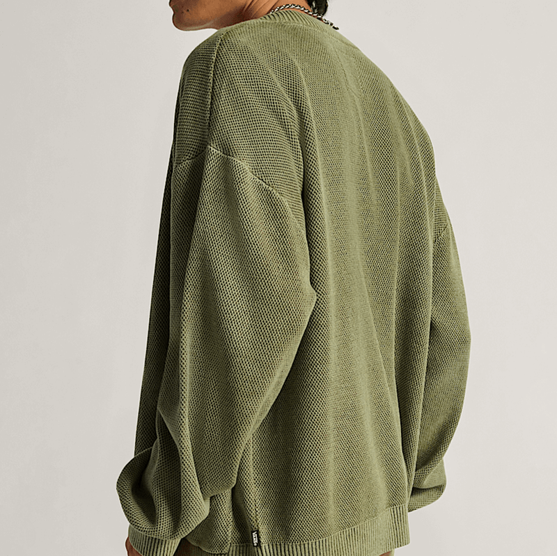 Bayview Acid Wash Cardigan Sweater