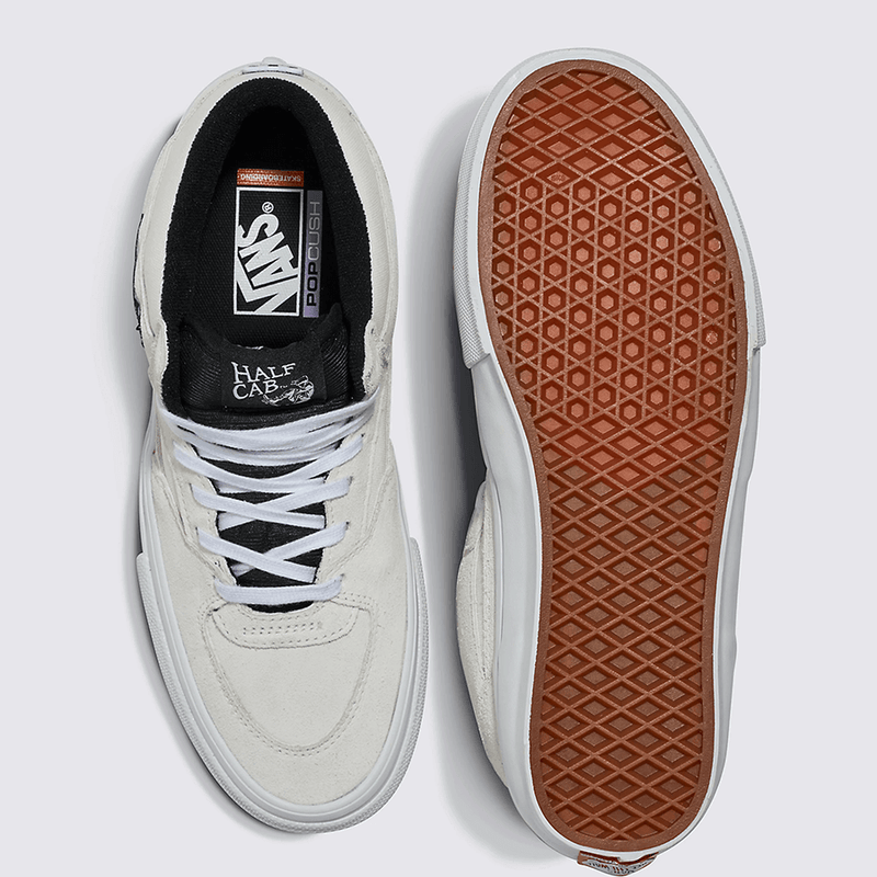 Vans Skate Half Cab (White/Black) Shoes