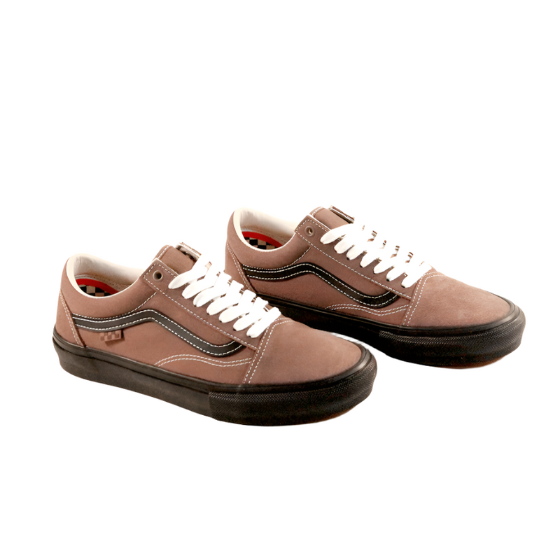 Vans old skool taupe top shoes