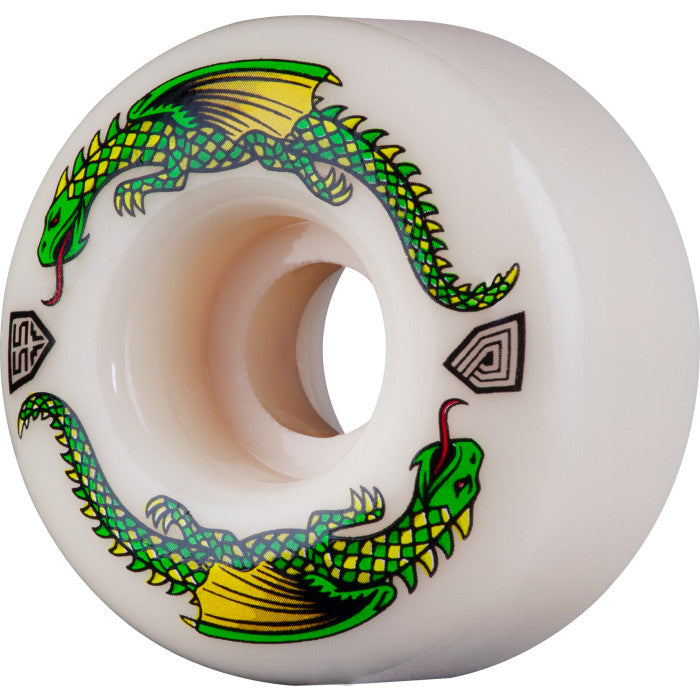 Dragon Formula White Dragon Skateboard Wheels 55mm 93A 4 pack