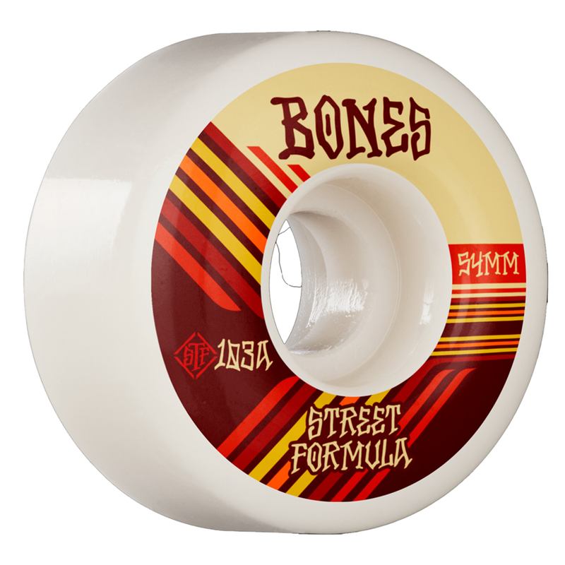 BONES WHEELS STF SKATEBOARD WHEELS RETROS 54MM V4 WIDE 103A 4PK