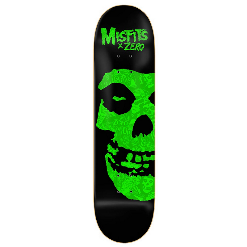 Zero Misfits Fiend Collage Green 8.5" Skateboard Deck