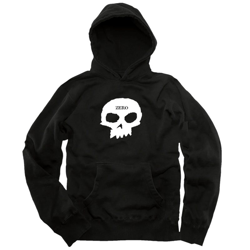 Single Skull Pullover - Black/White