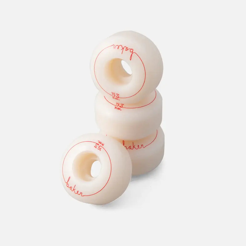 Baker Cursive Red 53MM Wheels