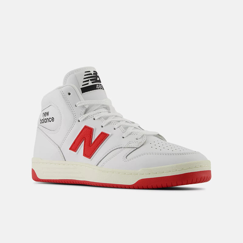 New Balance Numeric 480 High (White with Red)
