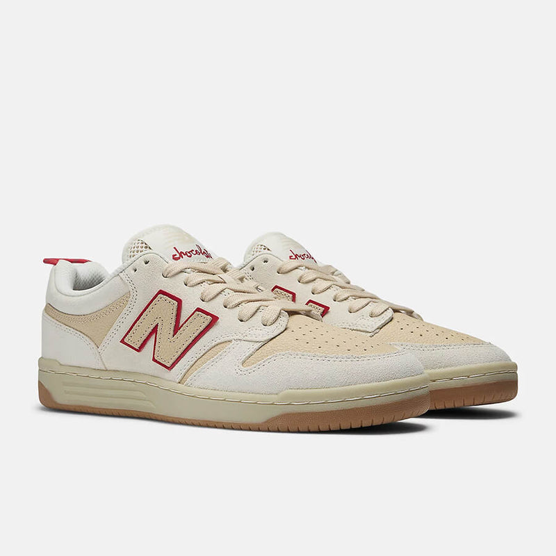 New Balance Numeric 480 x Chocolate  (White/Red)