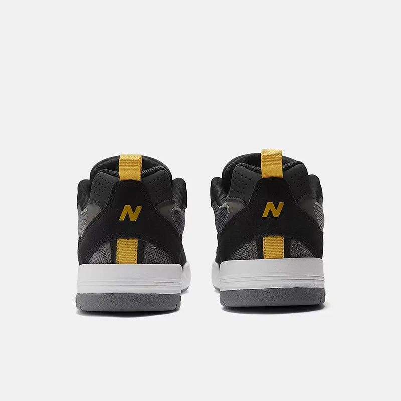 New Balance Numeric 808 Tiago Skate Shoes (Black with yellow)