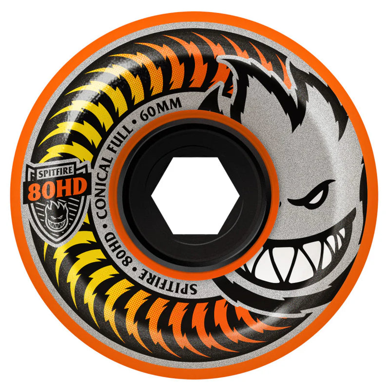 80hd Fade Orange Conical Full 58mm Wheels