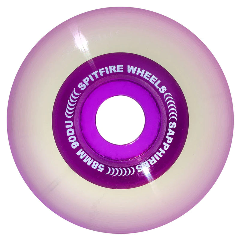 Spitfire 90d Sapphires Clear / Purple 58MM Wheels