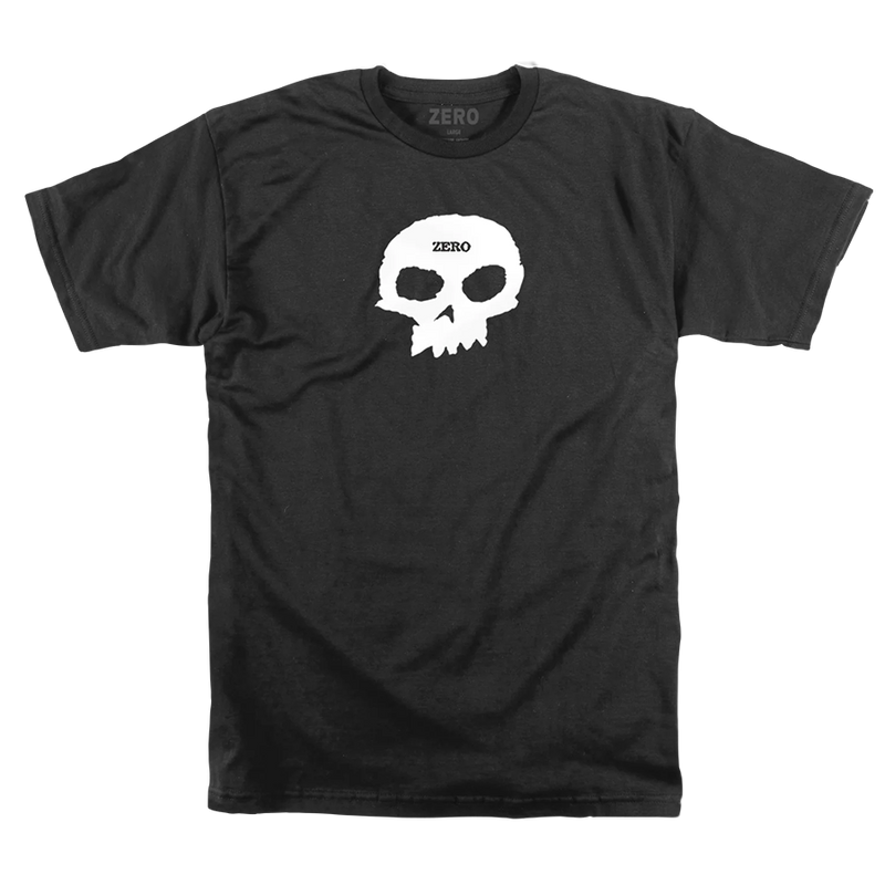 SINGLE SKULL S/S - BLACK/WHITE
