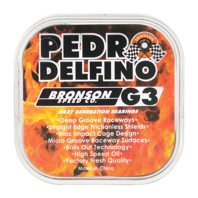 Bronson Speed Co Pedro Delfino Pro G3 Skateboard Bearings