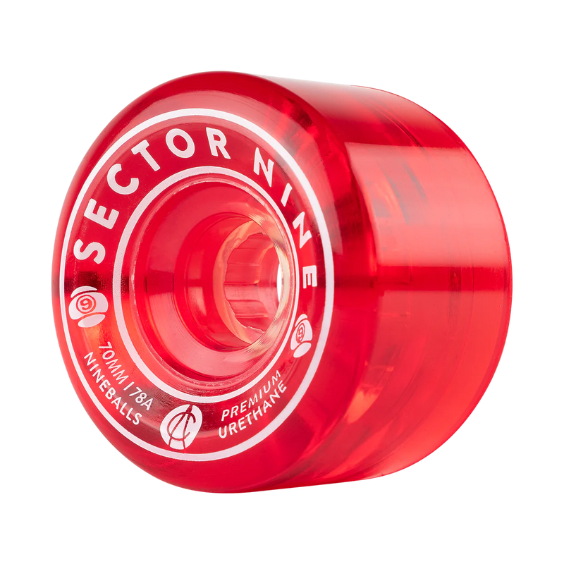 70MM 78A NINEBALLS RED WHEELS